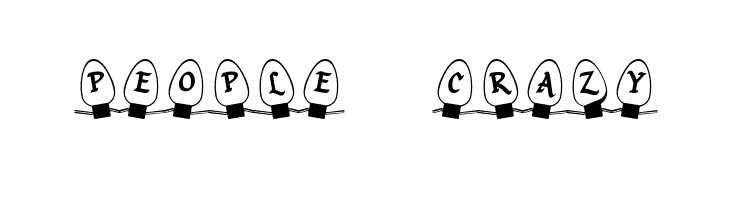 Christmas Lights Outdoor  Free Fonts Download