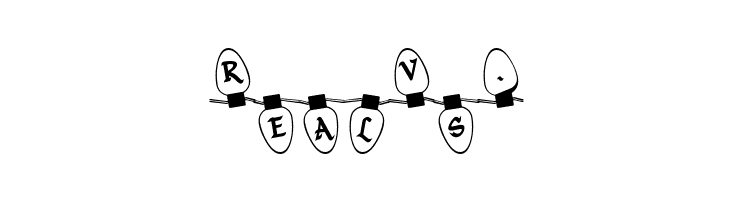 Christmas Lights Outdoor  Free Fonts Download