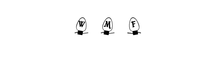 Christmas Lights Outdoor  Free Fonts Download