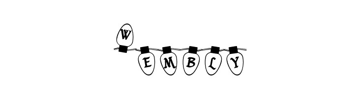 Christmas Lights Outdoor  Free Fonts Download