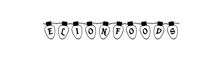 Christmas Lights Outdoor  Free Fonts Download