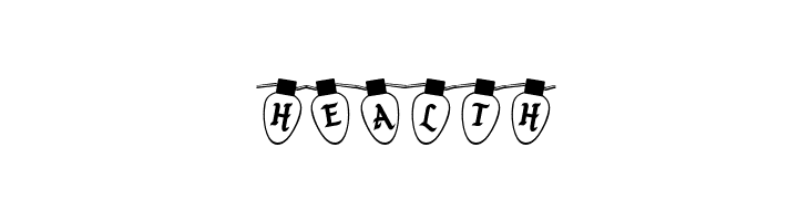 Christmas Lights Outdoor  Free Fonts Download