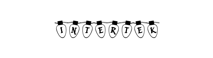 Christmas Lights Outdoor  Free Fonts Download