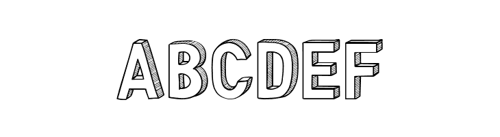 CF Three Dimensions Personal Regular  Free Fonts Download