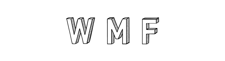 CF Three Dimensions Personal Regular  Free Fonts Download