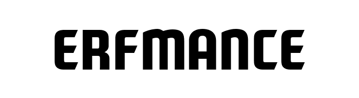 ERFMANCE Paragon Black Font