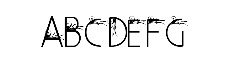 Curly Fleur Caps  Free Fonts Download