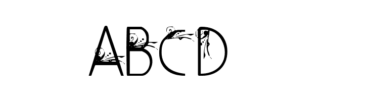 Curly Fleur Caps  Free Fonts Download