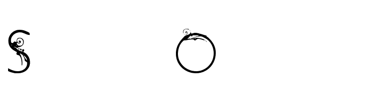 Curly Fleur Caps  Free Fonts Download