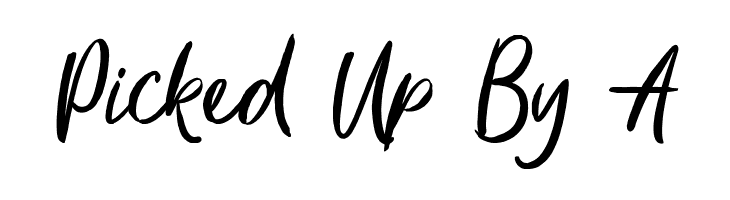 Picked%2BUp%2BBy%2BA Something in the Night Font