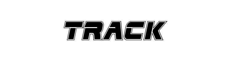 TRACK Edge Racer Academy Italic Font