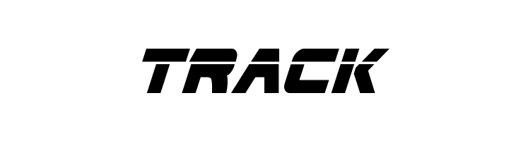 TRACK Edge Racer Laser 2 Super-Italic Font