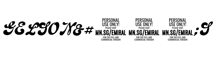 Emiral Script PERSONAL USE  Free Fonts Download