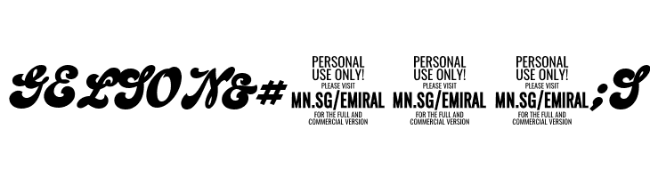 Emiral Script Bold PERSONAL USE  Free Fonts Download