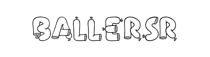 Alpha Sausage  Free Fonts Download