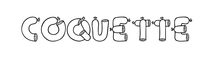 Alpha Sausage  Free Fonts Download