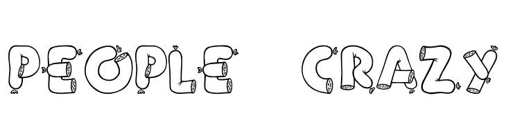 Alpha Sausage  Free Fonts Download