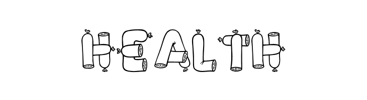 Alpha Sausage  Free Fonts Download