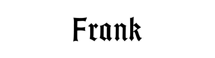 Frank GotischWeissUNZ1A-Italic Font