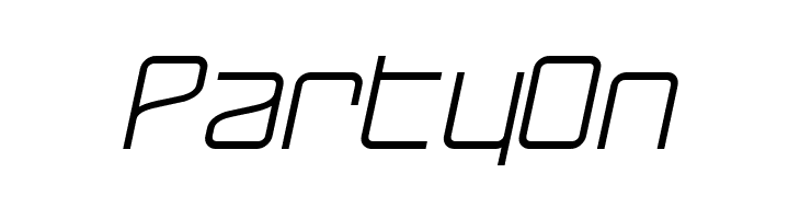 RaveParty Oblique  Free Fonts Download