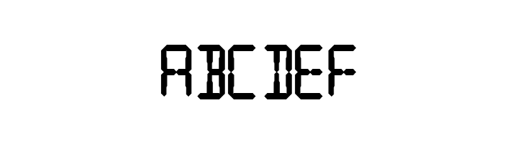 Digital Readout Thick Upright  Free Fonts Download