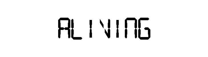 Digital Readout Thick Upright  Free Fonts Download