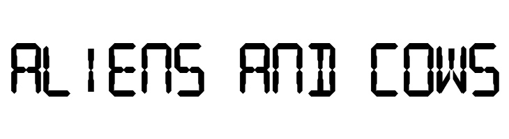 Digital Readout Thick Upright  Free Fonts Download