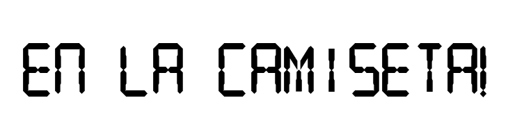 Digital Readout Thick Upright  Free Fonts Download