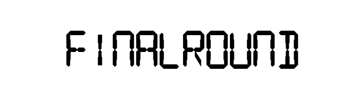 Digital Readout Thick Upright  Free Fonts Download