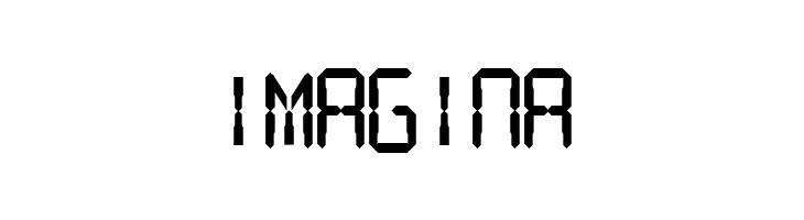 Digital Readout Thick Upright  Free Fonts Download