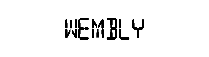 Digital Readout Thick Upright  Free Fonts Download