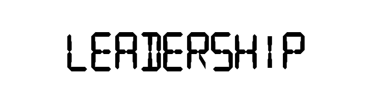 Digital Readout Thick Upright  Free Fonts Download