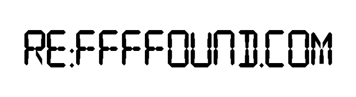 Digital Readout Thick Upright  Free Fonts Download