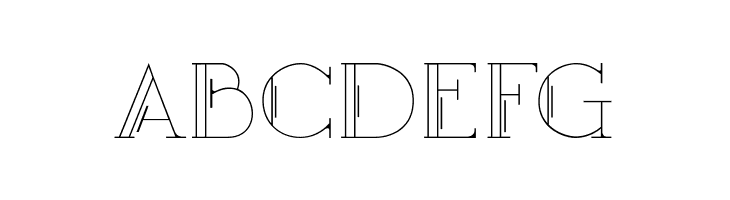 Mary [CAPS] Outline  Free Fonts Download