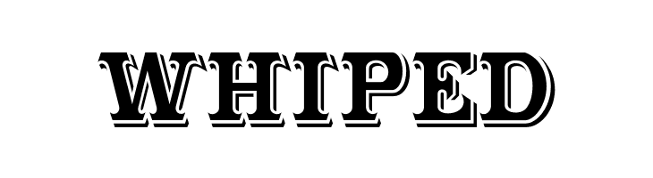 WHIPED CabbagetownStd Font