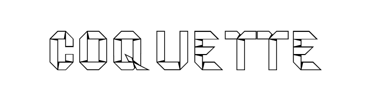 kubos origami  Free Fonts Download