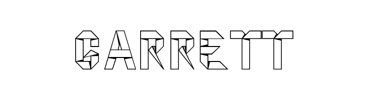 kubos origami  Free Fonts Download