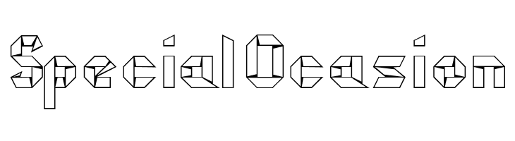 kubos origami  Free Fonts Download