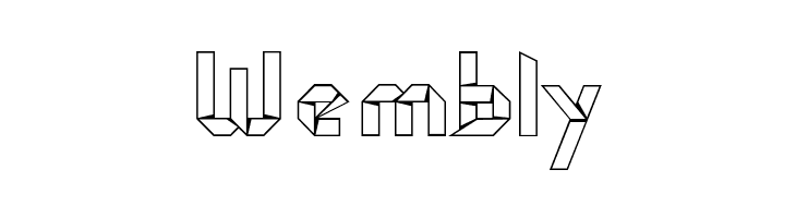 kubos origami  Free Fonts Download