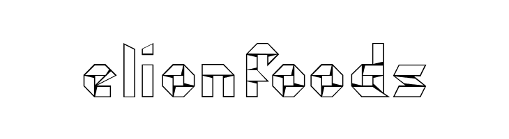 kubos origami  Free Fonts Download