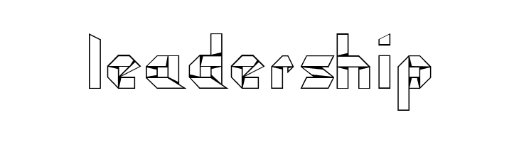 kubos origami  Free Fonts Download