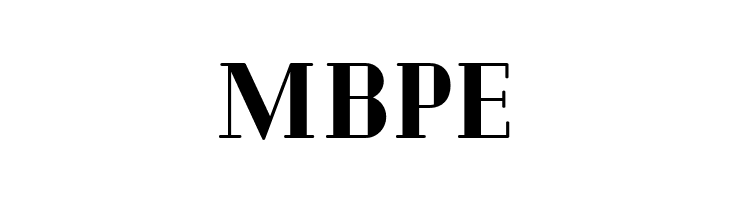 MBPE Cheque Black Font