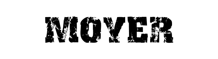 MOYER Distress Font