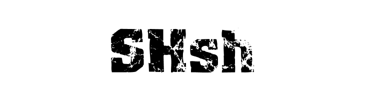 SHsh Distress Font