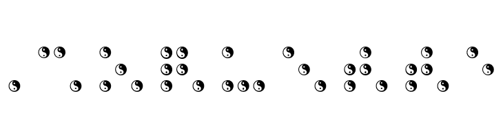 BRAILLE TAIJITU  Free Fonts Download