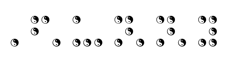 BRAILLE TAIJITU  Free Fonts Download
