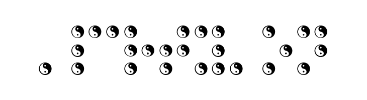 BRAILLE TAIJITU  Free Fonts Download