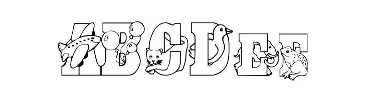 Abcdaire Enfantin  Free Fonts Download