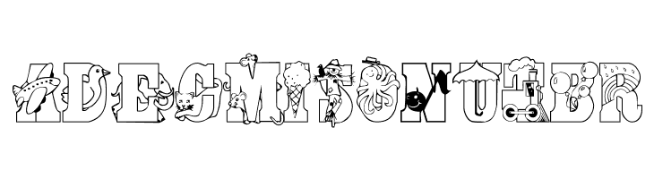 Abcdaire Enfantin  Free Fonts Download