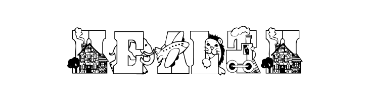 Abcdaire Enfantin  Free Fonts Download